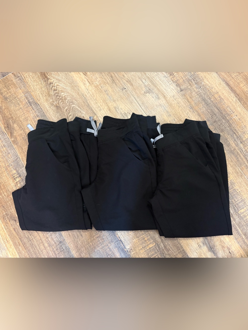 Figs Women's Black Jogger Scrub Pants- 3 pairs lot